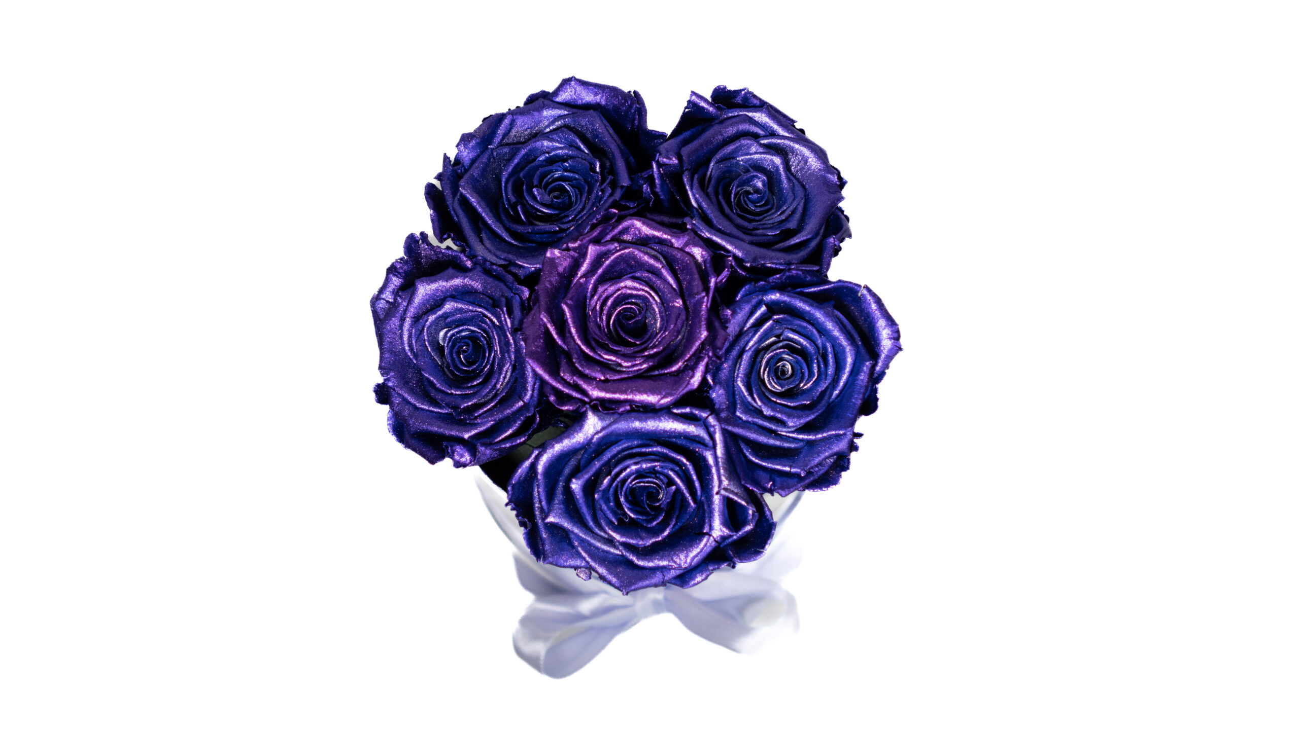Rose stabilizzate - Blu metallizzato